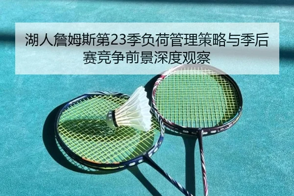 湖人詹姆斯第23季负荷管理策略与季后赛竞争前景深度观察